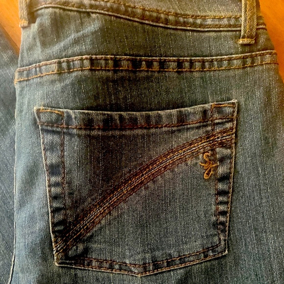 👖SUSAN GRAVER👖STRETCH HIGH-RISE STRAIGHT JEANS 87935 EUC❣️ - Picture 4 of 13